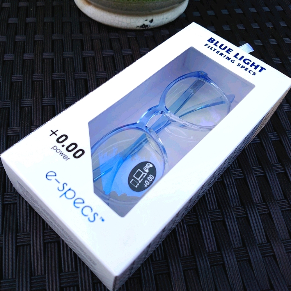 Especs Blue Filtering AR Polarized round Blue Clea
